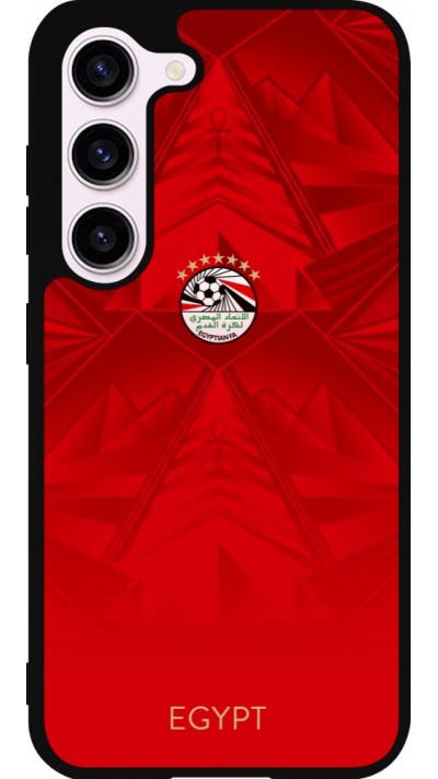 Samsung Galaxy S23 FE Case Hülle - Silikon schwarz Ägypten 2026 personalisierbares Fussballtrikot
