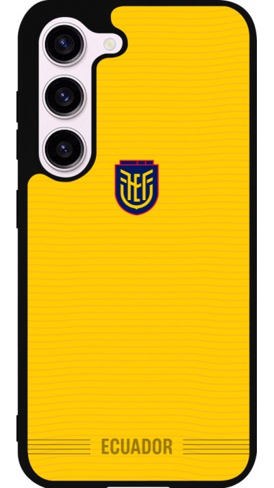 Samsung Galaxy S23 FE Case Hülle - Silikon schwarz Ecuador 2026 personalisierbares Fussballtrikot