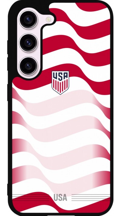 Samsung Galaxy S23 FE Case Hülle - Silikon schwarz Vereinigten Staaten 2026 personalisierbares Fussballtrikot