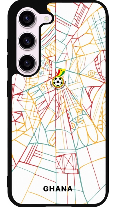 Samsung Galaxy S23 FE Case Hülle - Silikon schwarz Ghana 2026 personalisierbares Fussballtrikot