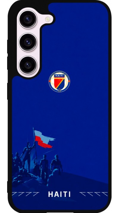 Samsung Galaxy S23 FE Case Hülle - Silikon schwarz Haiti 2026 personalisierbares Fussballtrikot