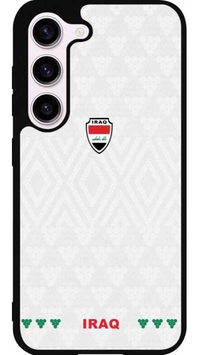 Samsung Galaxy S23 FE Case Hülle - Silikon schwarz Irak 2026 personalisierbares Fussballtrikot