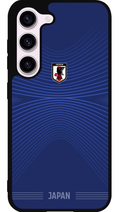 Samsung Galaxy S23 FE Case Hülle - Silikon schwarz Japan 2022 personalisierbares Fussballtrikot
