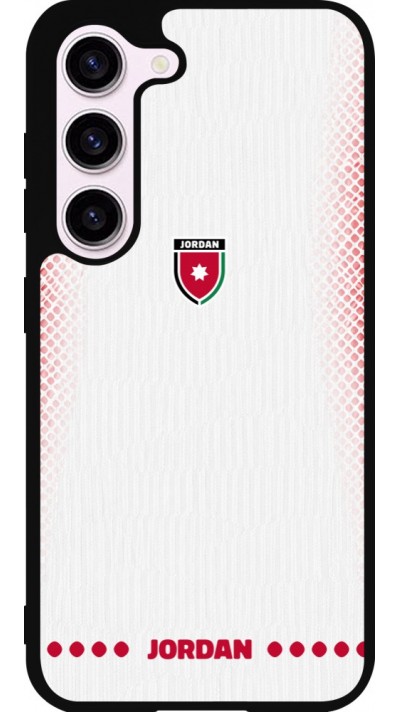 Samsung Galaxy S23 FE Case Hülle - Silikon schwarz Jordanien 2026 personalisierbares Fussballtrikot