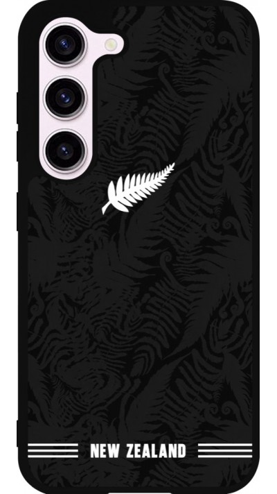 Samsung Galaxy S23 FE Case Hülle - Silikon schwarz Neuseeland 2026 personalisierbares Fussballtrikot