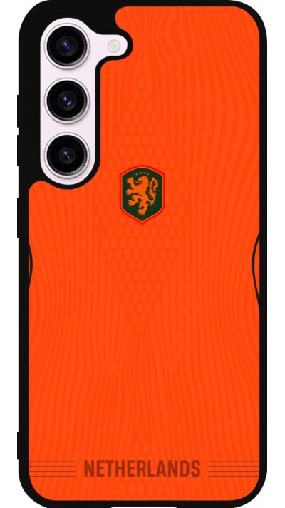 Samsung Galaxy S23 FE Case Hülle - Silikon schwarz Niederlande 2026 personalisierbares Fussballtrikot