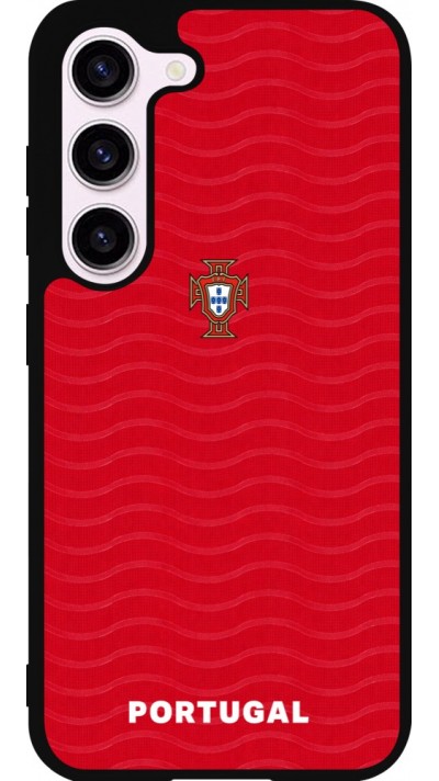 Samsung Galaxy S23 FE Case Hülle - Silikon schwarz Portugal 2026 personalisierbares Fussballtrikot