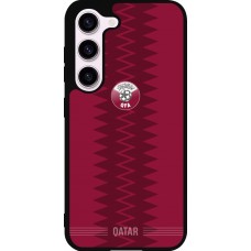Samsung Galaxy S23 FE Case Hülle - Silikon schwarz Qatar 2026 personalisierbares Fussballtrikot