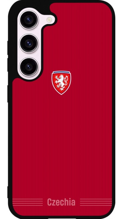 Samsung Galaxy S23 FE Case Hülle - Silikon schwarz Tschechische Republik 2026 personalisierbares Fussballtrikot