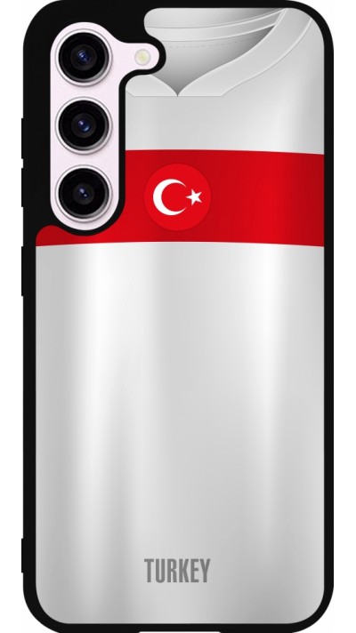 Coque Samsung Galaxy S23 FE - Silicone rigide noir Maillot de football Turquie personnalisable Coque Samsung Galaxy S23 FE - Silicone rigide noir Maillot de football Turquie personnalisable