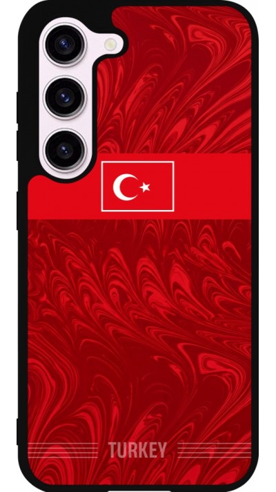 Samsung Galaxy S23 FE Case Hülle - Silikon schwarz Türkei 2026 personalisierbares Fussballtrikot