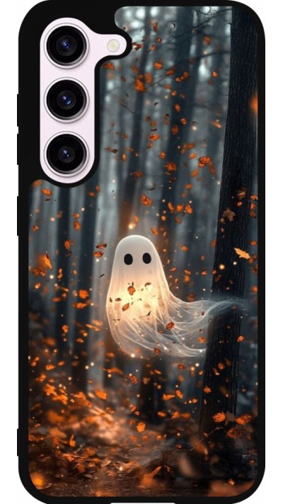 Samsung Galaxy S23 FE Case Hülle - Silikon schwarz Halloween 2025 Ghost in the forest