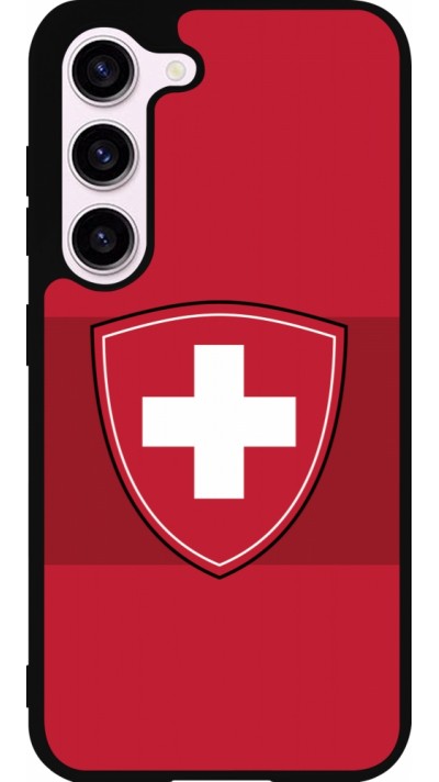 Samsung Galaxy S23 FE Case Hülle - Silikon schwarz Hockey World Championship Ecusson Suisse