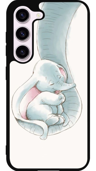 Coque Samsung Galaxy S23 FE - Silicone rigide noir Mom 1903