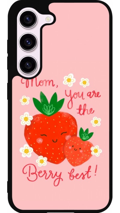 Coque Samsung Galaxy S23 FE - Silicone rigide noir Mom 2026 Berry best