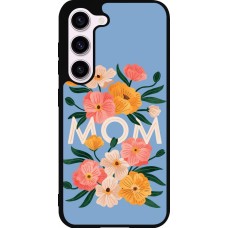 Coque Samsung Galaxy S23 FE - Silicone rigide noir Mom 2026 Flowers