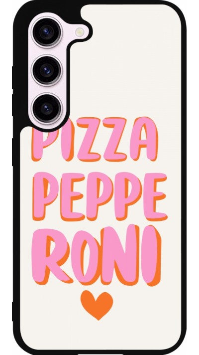 Samsung Galaxy S23 FE Case Hülle - Silikon schwarz Pizza pepperoni 2026