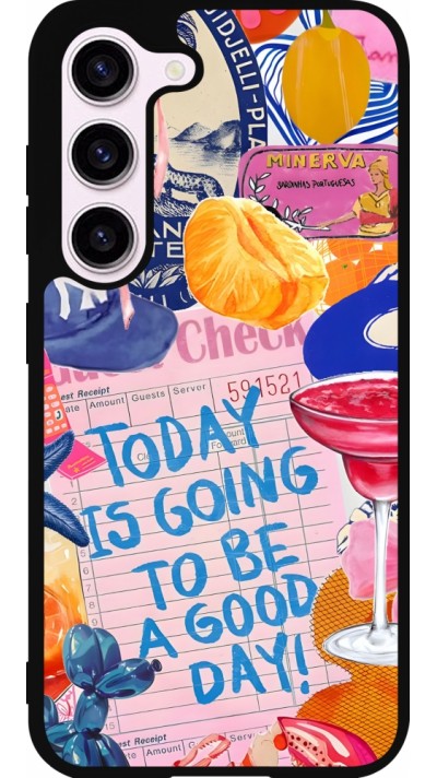 Coque Samsung Galaxy S23 FE - Silicone rigide noir Preppy Today is Going to be a good day