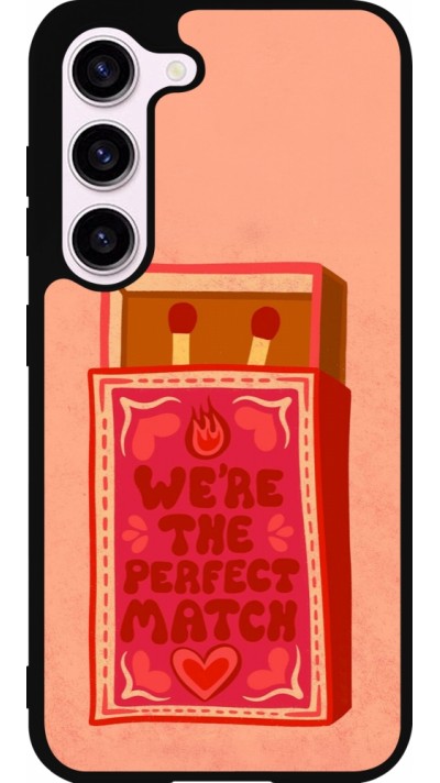 Samsung Galaxy S23 FE Case Hülle - Silikon schwarz Saint Valentines Day 26 Perfect Match