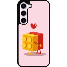 Samsung Galaxy S23 FE Case Hülle - Silikon schwarz Saint Valentines Day 26 Puzzle