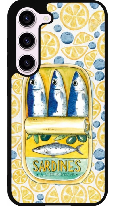 Samsung Galaxy S23 FE Case Hülle - Silikon schwarz Sardines in oil 2026
