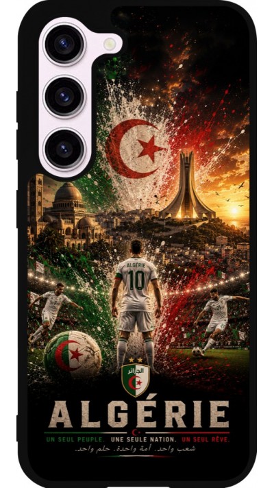 Samsung Galaxy S23 FE Case Hülle - Silikon schwarz Fussball Algerien splash 2026
