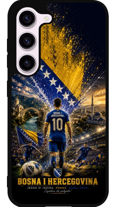 Samsung Galaxy S23 FE Case Hülle - Silikon schwarz Fussball Bosnien und Herzegowina splash 2026