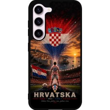 Samsung Galaxy S23 FE Case Hülle - Silikon schwarz Fussball Kroatien splash 2026