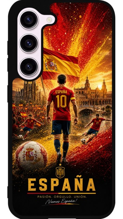 Samsung Galaxy S23 FE Case Hülle - Silikon schwarz Fussball Espanien splash 2026