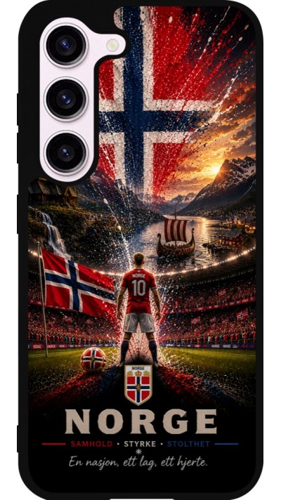 Samsung Galaxy S23 FE Case Hülle - Silikon schwarz Fussball Norwegen splash 2026