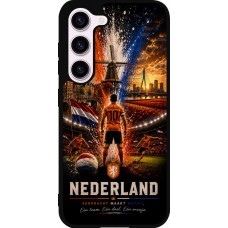 Samsung Galaxy S23 FE Case Hülle - Silikon schwarz Fussball Niederlande splash 2026