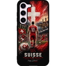 Samsung Galaxy S23 FE Case Hülle - Silikon schwarz Fussball Suisse splash 2026