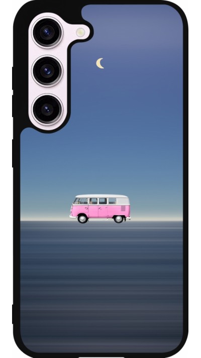 Samsung Galaxy S23 FE Case Hülle - Silikon schwarz Spring 23 pink bus