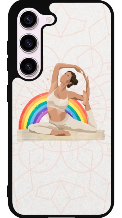 Samsung Galaxy S23 FE Case Hülle - Silikon schwarz Spring 23 yoga vibe