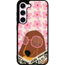 Samsung Galaxy S23 FE Case Hülle - Silikon schwarz Dog with newspaper 2026