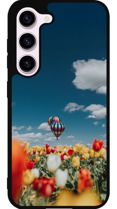 Samsung Galaxy S23 FE Case Hülle - Silikon schwarz Hot air balloon 2026