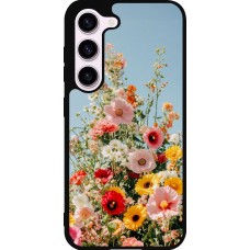 Samsung Galaxy S23 FE Case Hülle - Silikon schwarz Spring flowers 2026