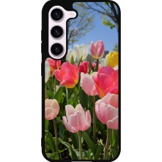Samsung Galaxy S23 FE Case Hülle - Silikon schwarz Tulips 2026