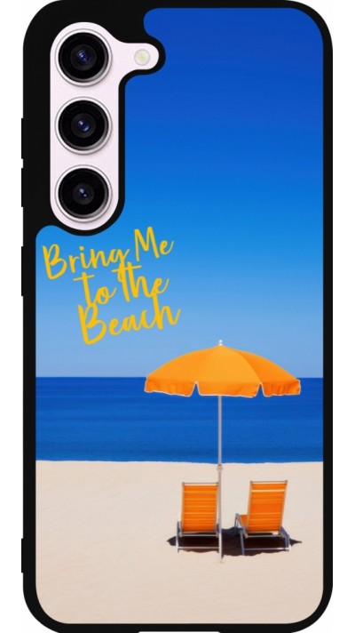 Samsung Galaxy S23 FE Case Hülle - Silikon schwarz Summer 2025 Bring me to the beach