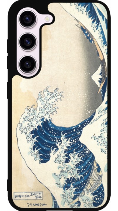 Samsung Galaxy S23 FE Case Hülle - Silikon schwarz Kunstbild - Die große Welle vor Kanagawa - Hokusai