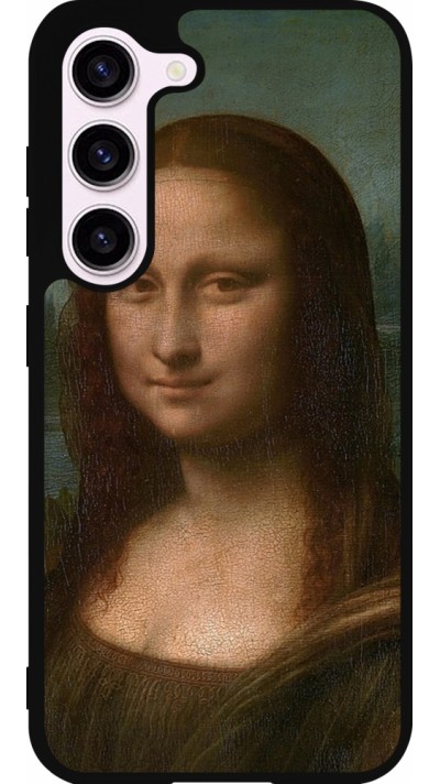 Samsung Galaxy S23 FE Case Hülle - Silikon schwarz Kunstbild - Mona Lisa - Leonardo de Vinci