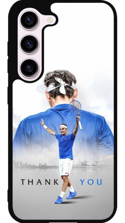 Coque Samsung Galaxy S23 FE - Silicone rigide noir Thank you Roger