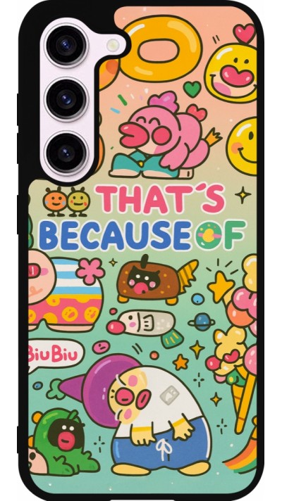 Coque Samsung Galaxy S23 FE - Silicone rigide noir Thats beacause of