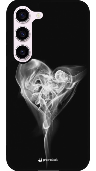 Samsung Galaxy S23 FE Case Hülle - Silikon schwarz Valentine 2022 Black Smoke