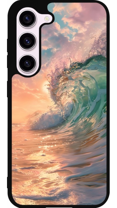 Samsung Galaxy S23 FE Case Hülle - Silikon schwarz Wave Sunset