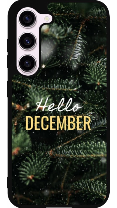 Samsung Galaxy S23 FE Case Hülle - Silikon schwarz Winter 25 Winter hello december