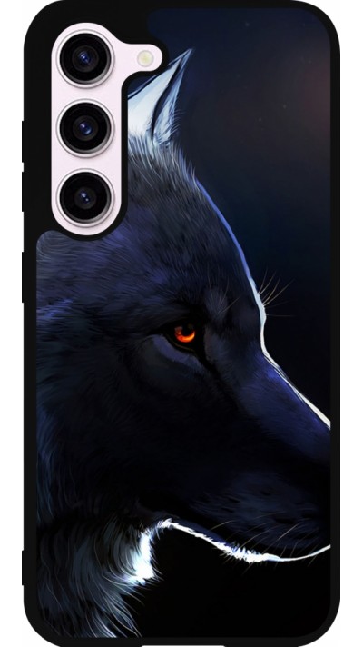 Samsung Galaxy S23 FE Case Hülle - Silikon schwarz Wolf Shape
