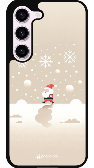 Samsung Galaxy S23 FE Case Hülle - Silikon schwarz Weihnachten 2023 Minimalistischer Weihnachtsmann