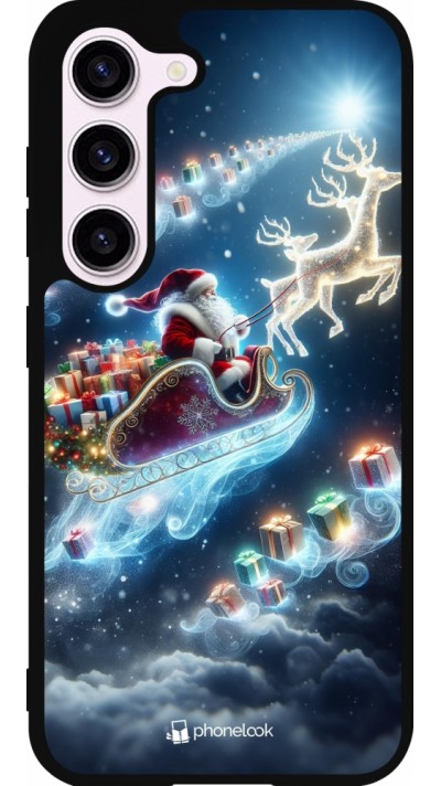 Samsung Galaxy S23 FE Case Hülle - Silikon schwarz Weihnachten 2023 Verzauberter Weihnachtsmann
