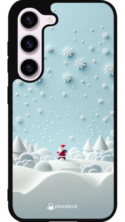 Samsung Galaxy S23 FE Case Hülle - Silikon schwarz Weihnachten 2023 Kleiner Vater Schneeflocke